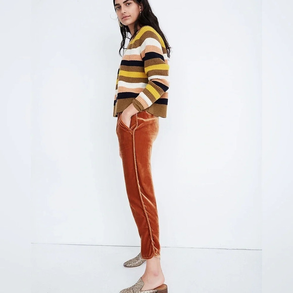 MADEWELL NWOT Track‎ Trousers in Velvet - Picture 2 of 12